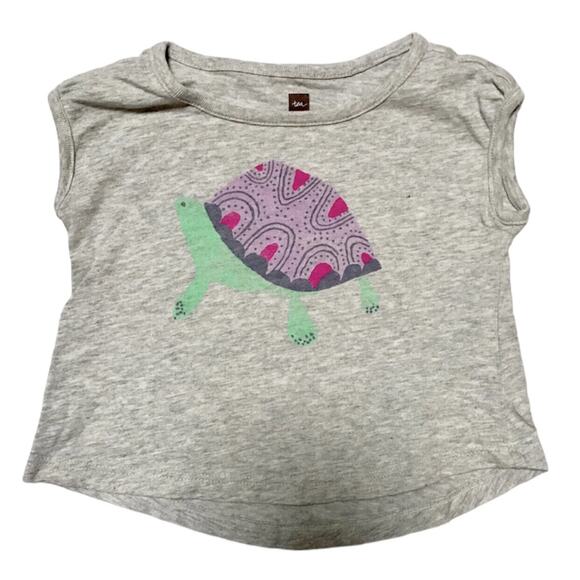 Tea Collection Turtle Graphic Tee Size 18m - Picture 1 of 4